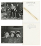 Lot of Twenty 10 x 8 Glossy Photos From Five Different Three Stooges Films, Complete List List Online at NateDSanders.com -- Very Good Condition